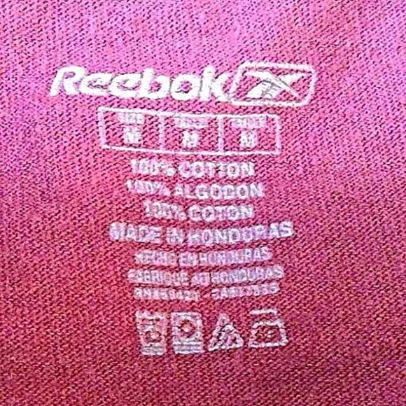 VTG Reebok Washington Redskins 75th Anniversary T Shirt M Red Commanders NFL - Picture 6 of 6